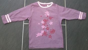 Tee shirt manches longues fille 6 mois