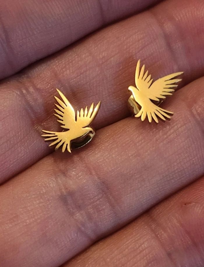 Boucles d'oreilles acier inoxydable - photo numéro 2