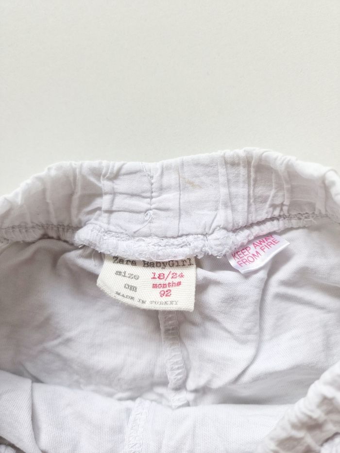 Zara - Short doublé en dentelle - Blanc (2 ans) - photo numéro 5