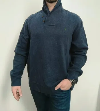 Pull élégant Homme Ralph Lauren XXL avec logo excellent état col boutonné