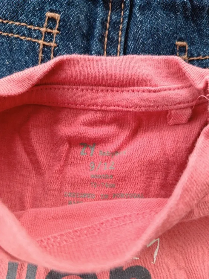 Ensemble bébé jeans garçon taille 9/12 mois - photo numéro 4