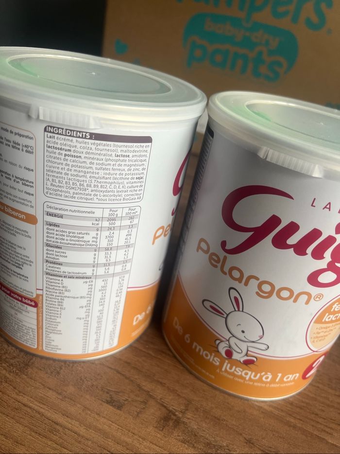 Lait Guigoz  Pelargon 2eme âge - photo numéro 2