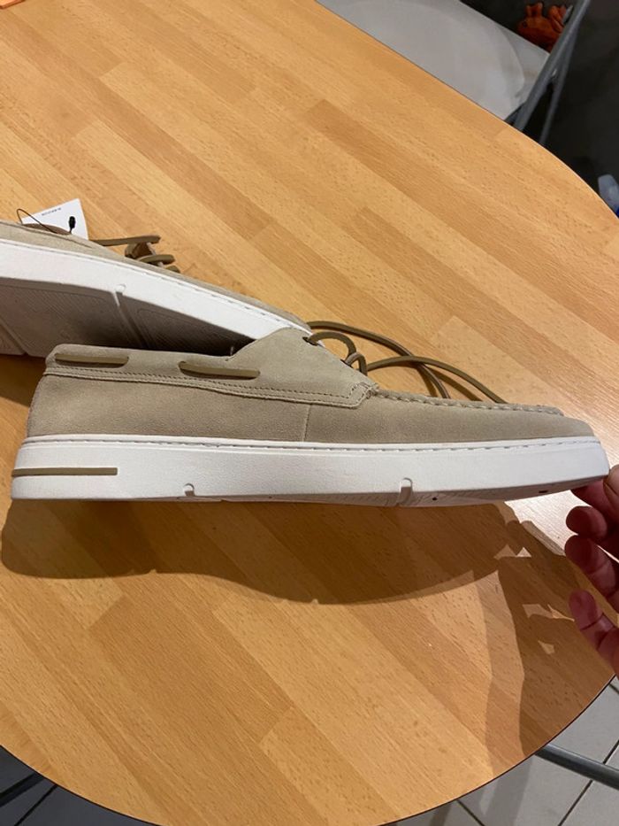 Mocassins beige Mango cuir taille 45 neuf - photo numéro 3