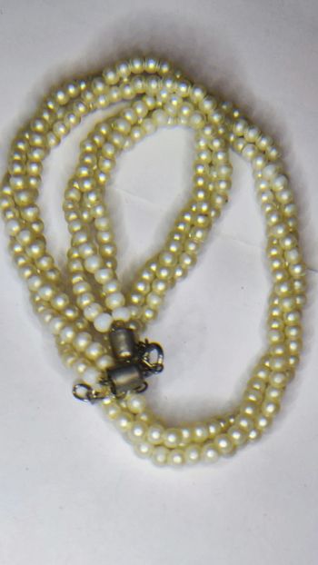 Collier perles torsadées