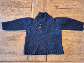 Pull bleu marine 9 mois cyrillus