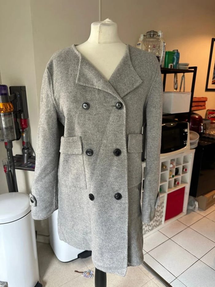 Manteau caban gris Zara