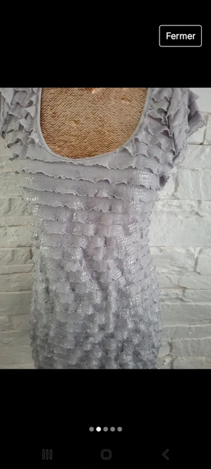 Top très chic gris 38 - photo numéro 2