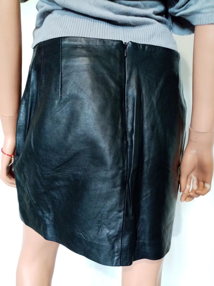Jupe en cuir taille 38 - photo numéro 5