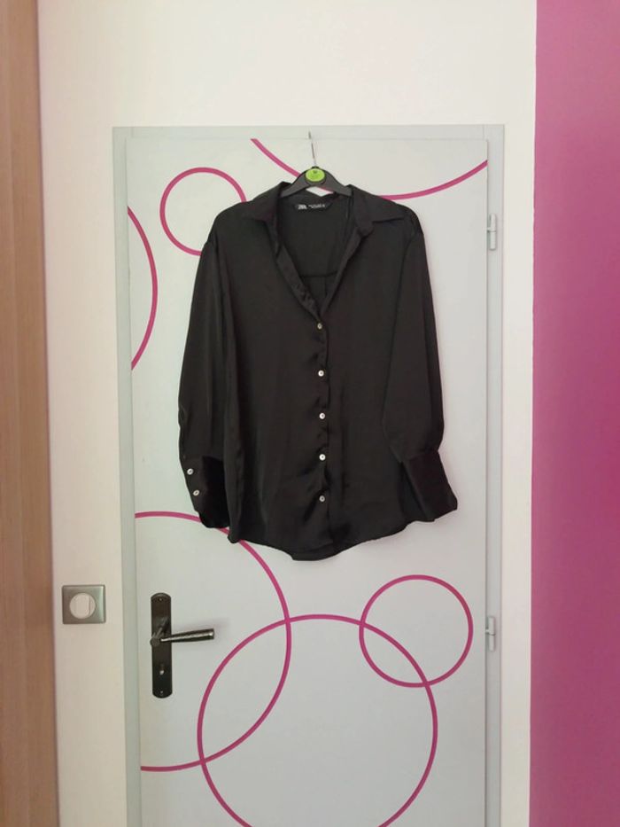 Chemise en satin femme Zara taille M 1