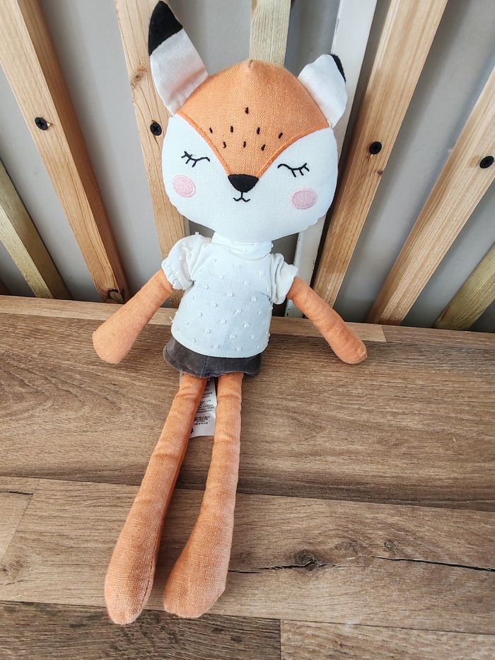 Poupée renard vertbaudet
