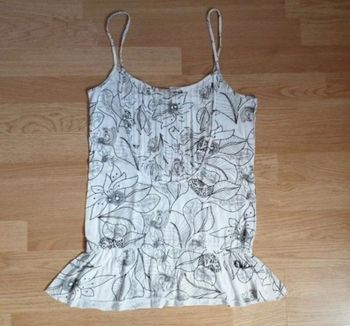 Haut " Oxbow" blanc imprimé T.2