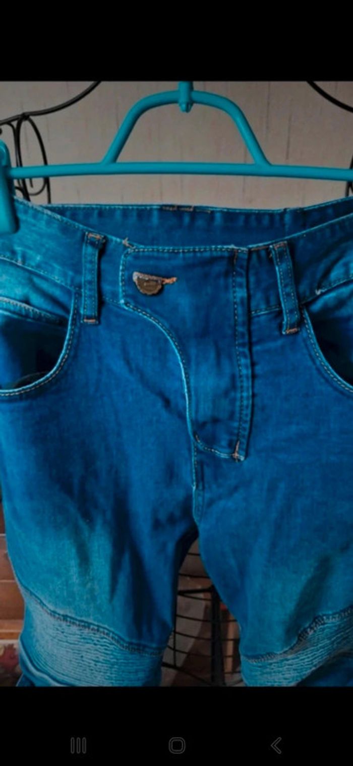 Jean de moto taille S Moto jean avec protections hanches et genoux 👻 - photo numéro 2