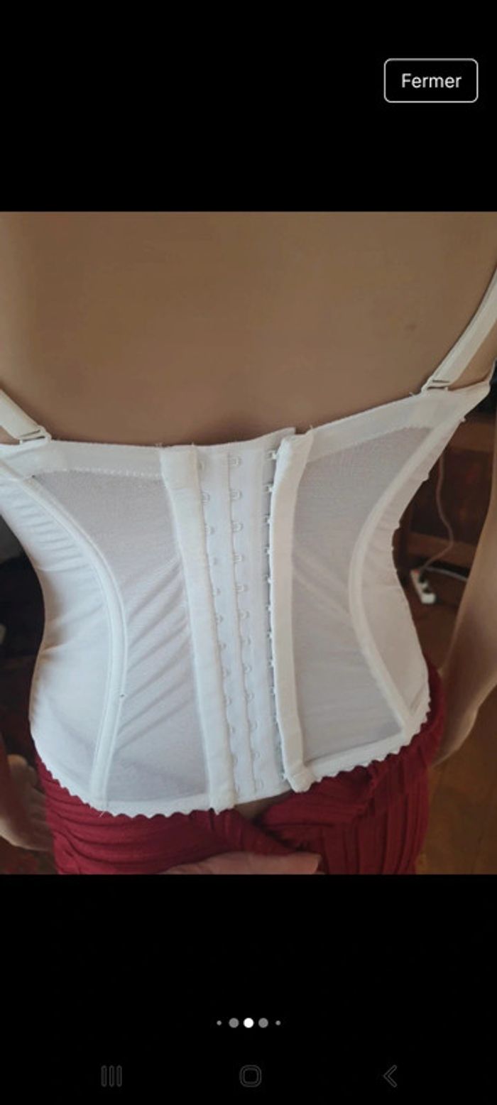 Magnifique Corset blanc Marie Jo fr 95B neuf - photo numéro 9