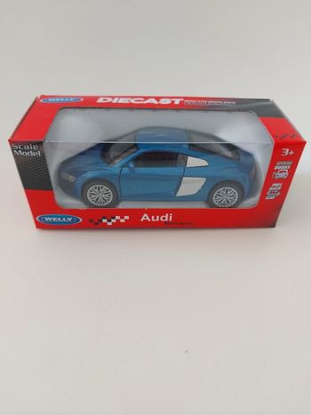 Audi  r8  v10 2016  - bleue