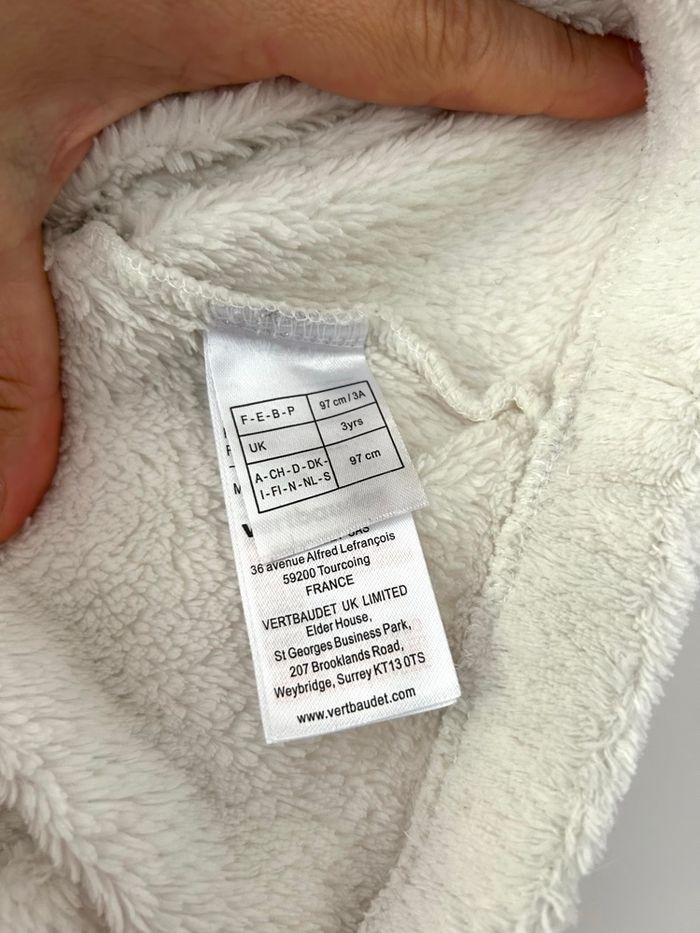 Sweat renne en fausse fourrure  Couleur écru  Vertbeaudet taille 3 ans 97cm  Longchamp - photo numéro 4