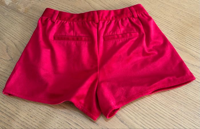 Short rouge velours fille 10 ans okaïdi - photo numéro 2