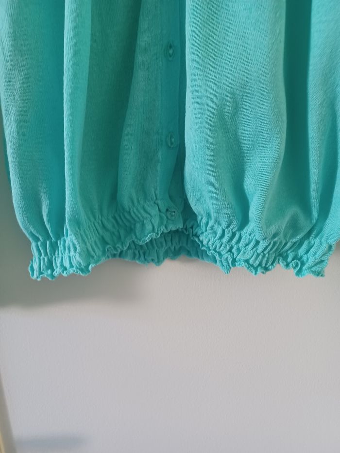 Gilet fin Naf Naf Turquoise taille L - photo numéro 4
