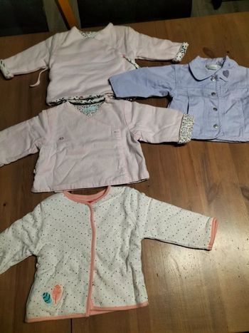 Lot de vestes automne/hiver 6 mois