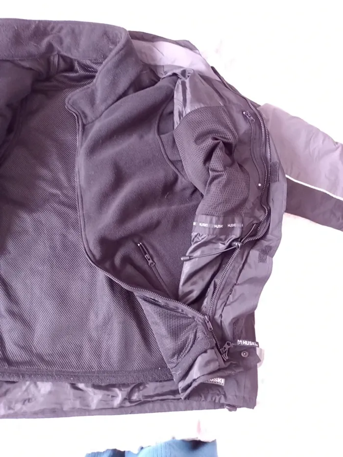 Blouson veste noir et gris homme - photo numéro 3