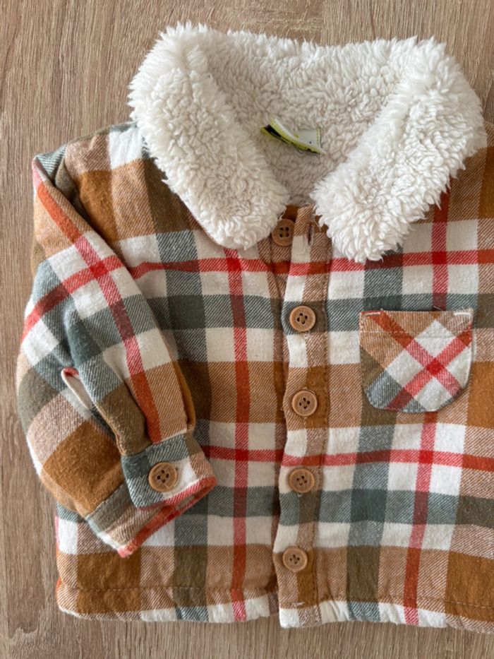 Jolie veste à carreaux TAO 3 mois TBE - photo numéro 2