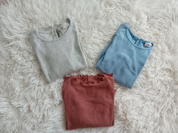 Lot 3 pull côtelé 3/4ans fille
