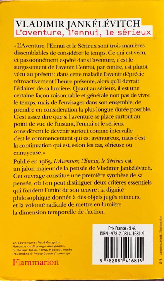 L'aventure, l'ennui, le sérieux - photo numéro 2