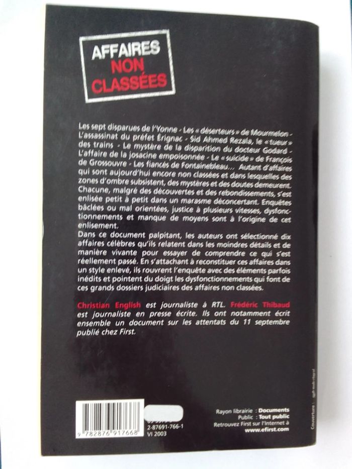 Christian English / Frédéric Thibaud - Affaires non classées - photo numéro 2
