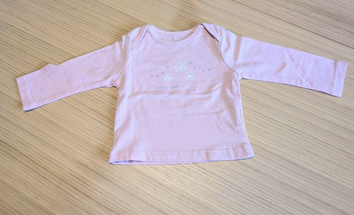 Lot 2 T-shirt ML Neuf 3M -lucieju3misaison - photo numéro 2