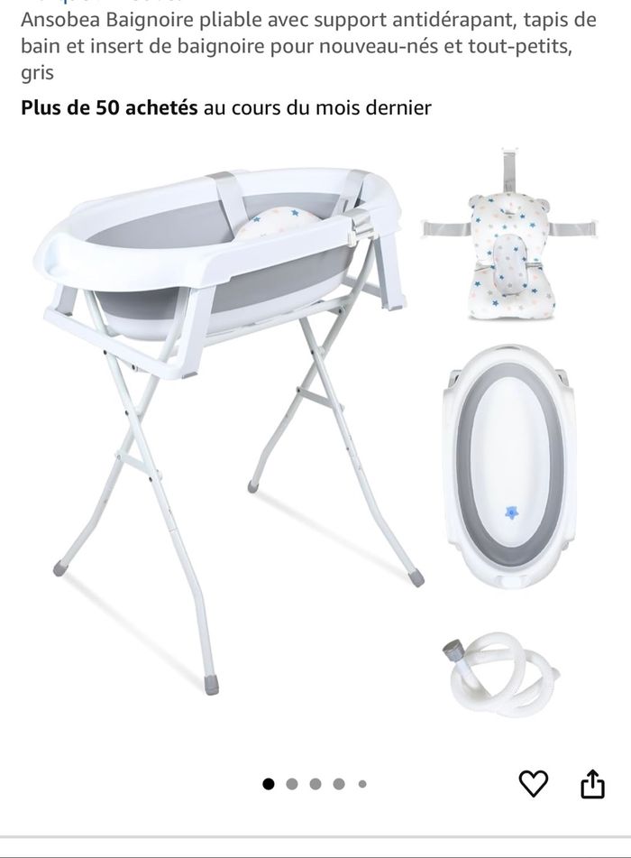 Baignoire pliable avec pieds - photo numéro 4