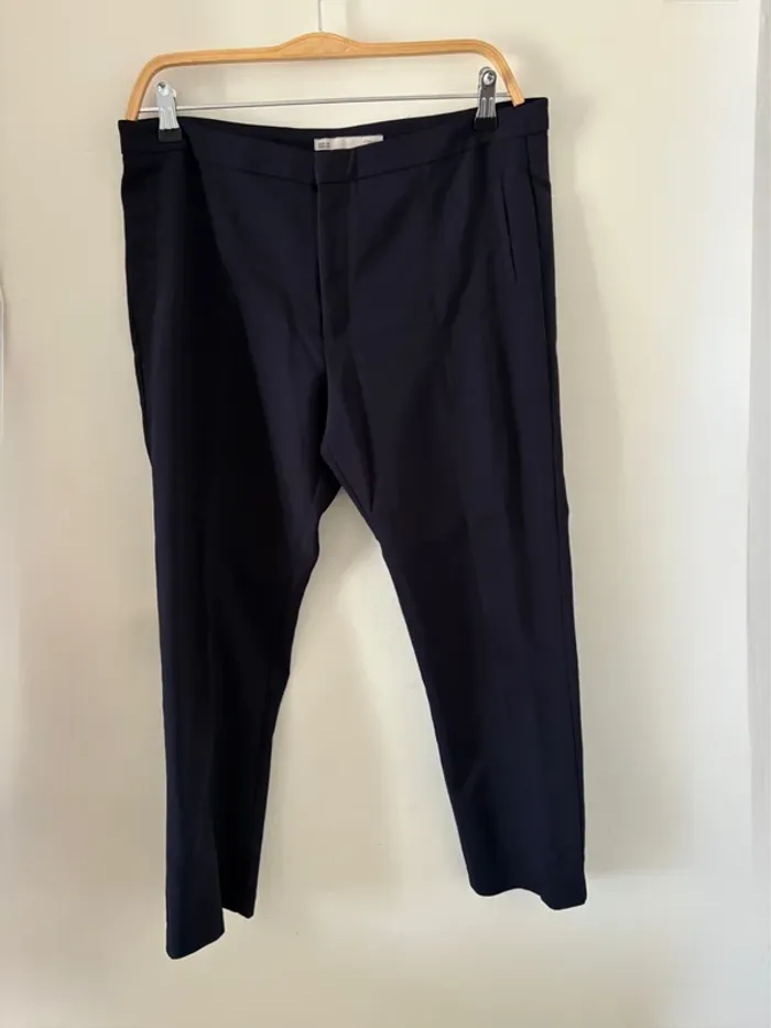 Pantalon à pinces femme Sfera taille 44 bleu marine en très bon état - photo numéro 6