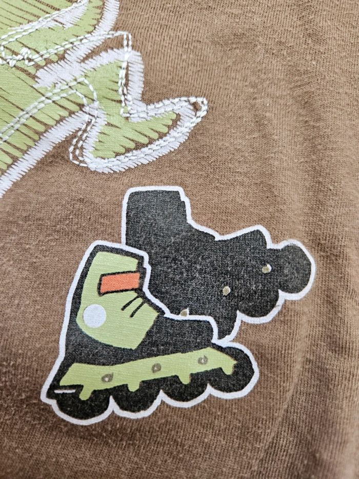 T.shirt manches longues marron Tissaia 4 ans - photo numéro 4