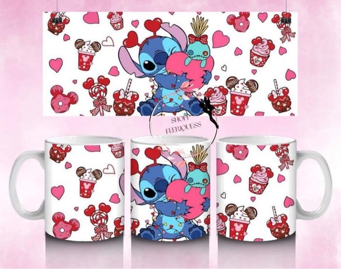 Stitch cœur - Mug 325ml ❤️