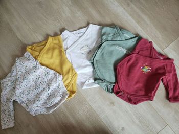 Lot de 5 bodies taille 1mois