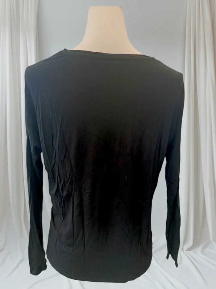 T-shirt manches longues transparent et brodé Pimkie taille S - photo numéro 2