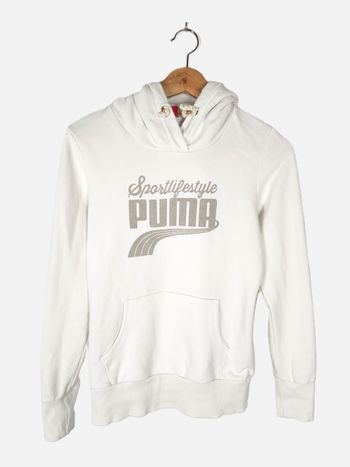 Sweat à Capuche Puma Blanc - Taille S