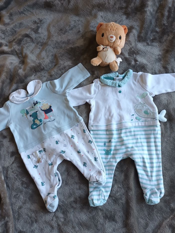 Lot de 2 pyjamas 1 mois