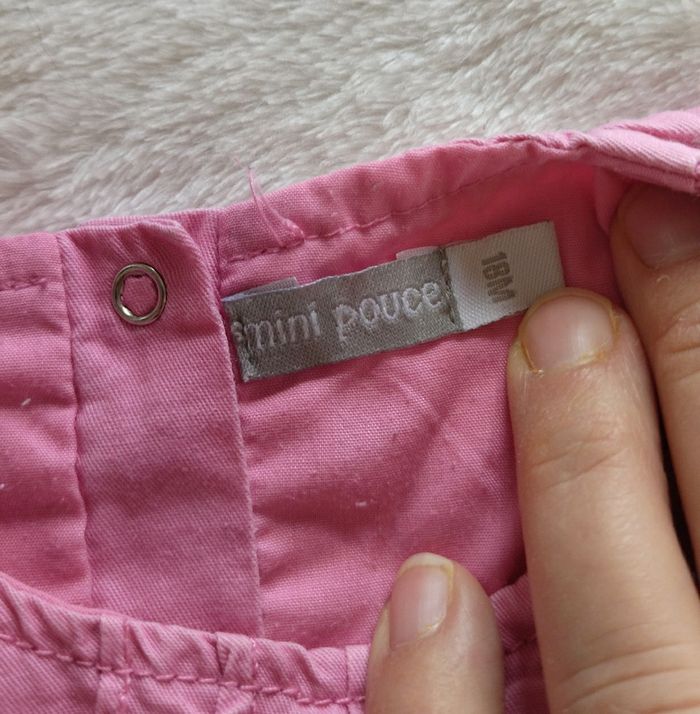 Robe mi-saison/hiver rose MINI POUCE, Taille 18 mois - photo numéro 6