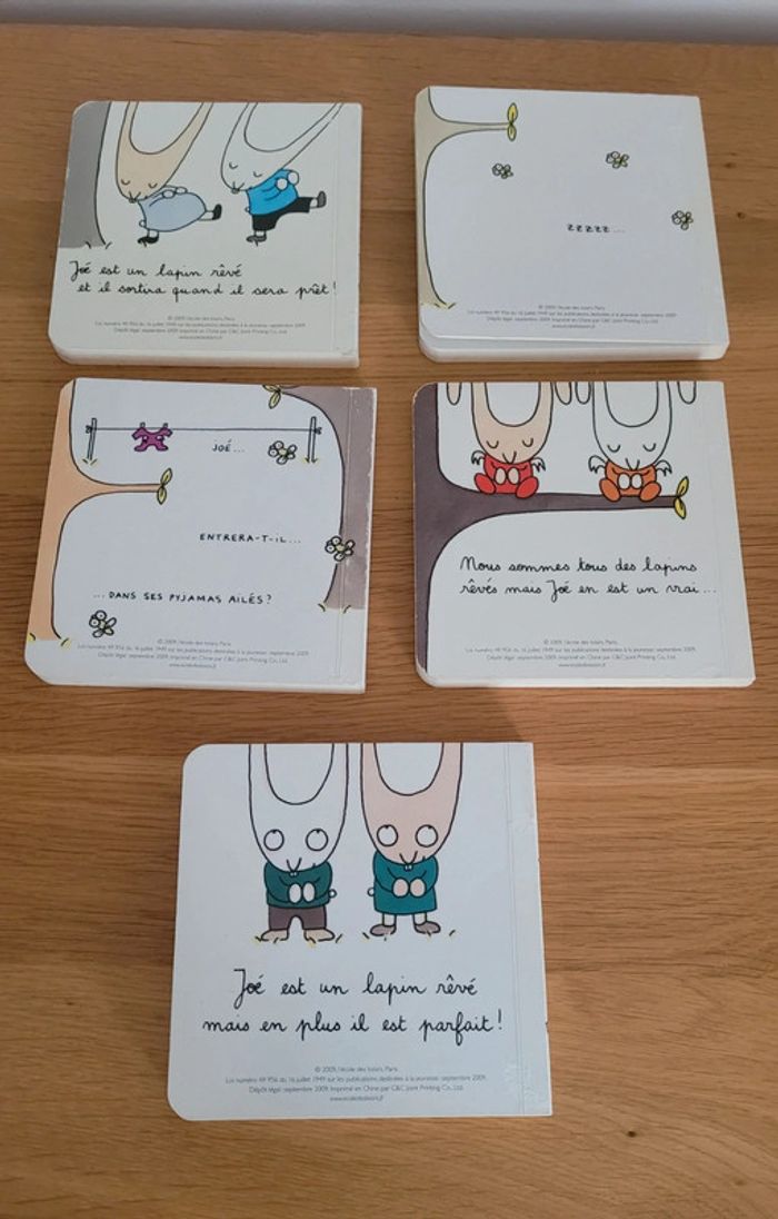 Lot de 5 livres cartonnés Joé le lapin - photo numéro 4