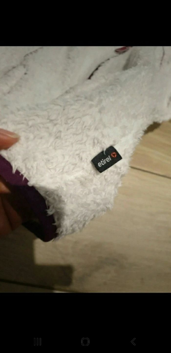 Veste polaire moumoute blanche fille étirel 14 ans - photo numéro 3