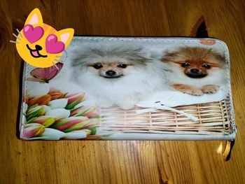 Porte feuille chien neuf