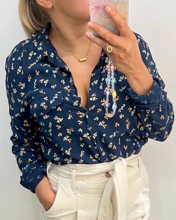 🩵Chemise imprimée fleurs Taille 38