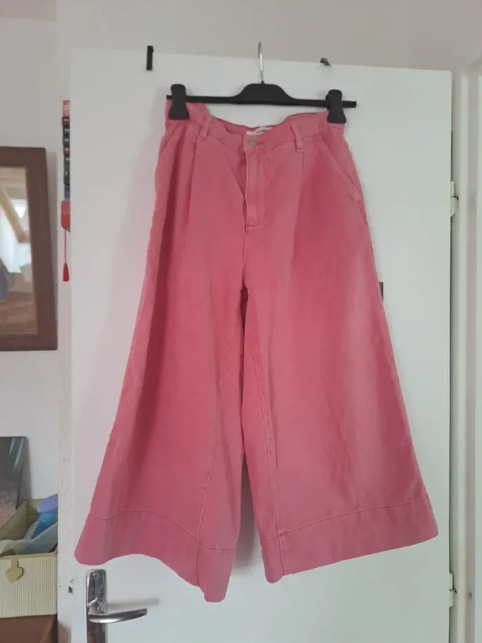 Jupe culotte promod rose 36 - photo numéro 3