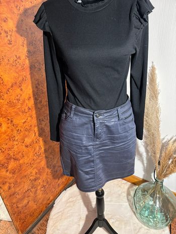 Jupe en jean enduit bonobo - Taille 38