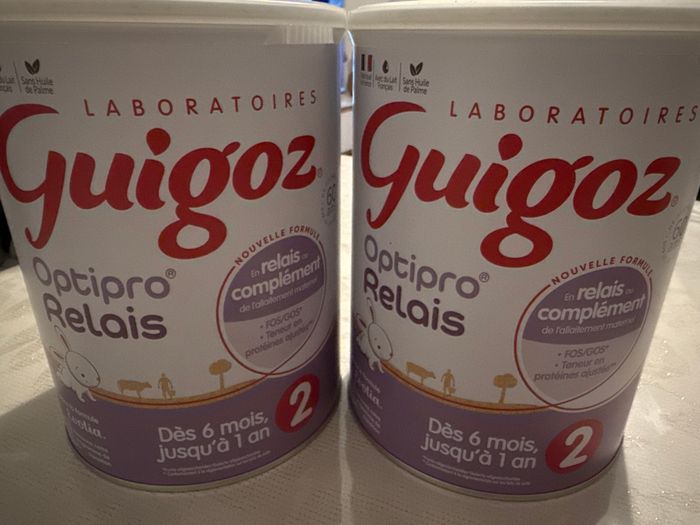 Lot de 2 : Lait 2eme âge Guigoz Relais