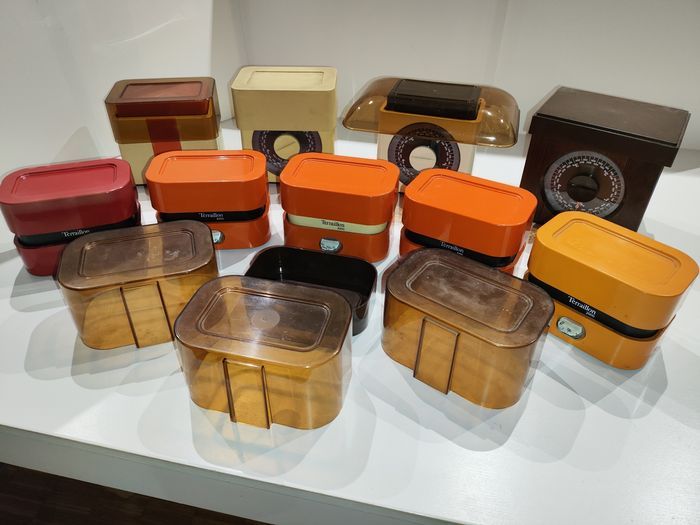 Balances de Cuisine Terraillon 5000 4000 3000 2000 Vintage Retro 70 80 1976 Orange Rouge Noir Bois Collection - photo numéro 2