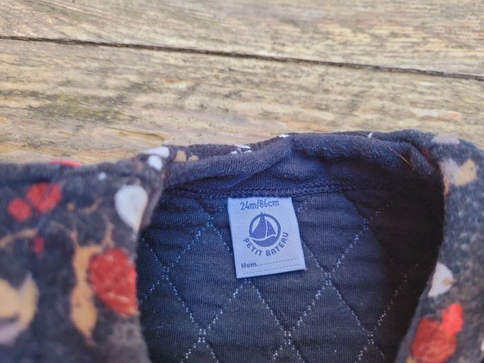 Superbe robe Petit Bateau 🚢 molletonnée, chaude, 2 ans = 24 mois - photo numéro 3