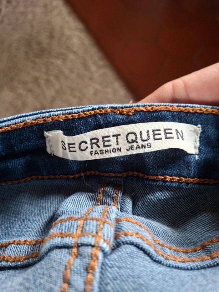 Jean femme slim taille 36 secret queen fashion jeans - photo numéro 3