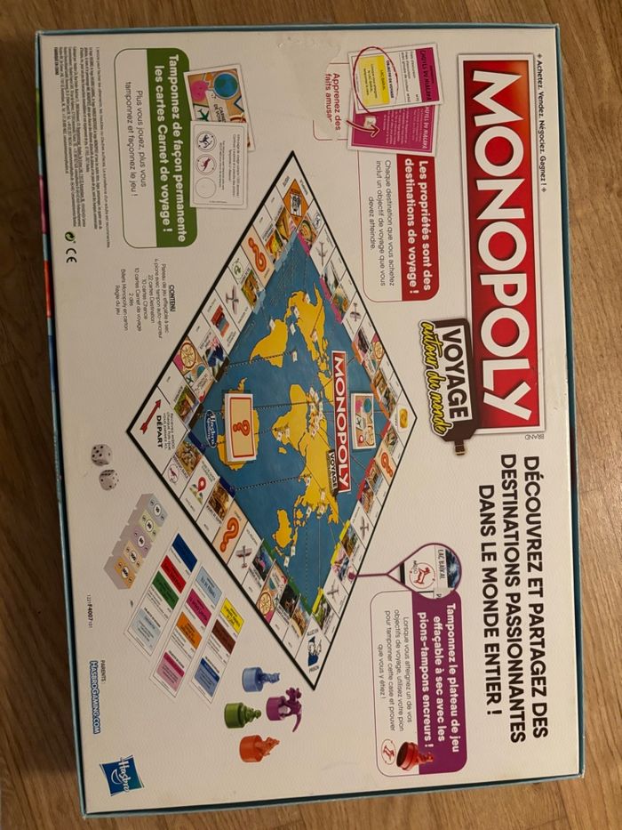 Monopoly Voyage autour du monde - jeu de société - photo numéro 4