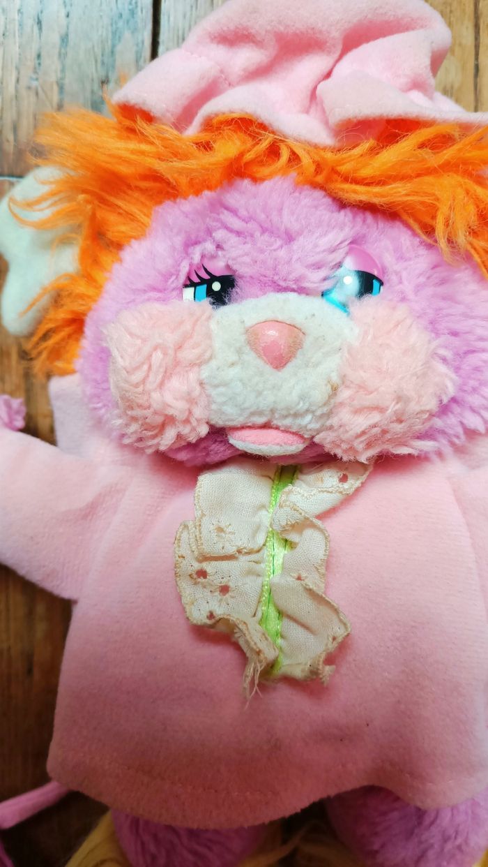 Popples polochon vintage rose et bleu - photo numéro 3