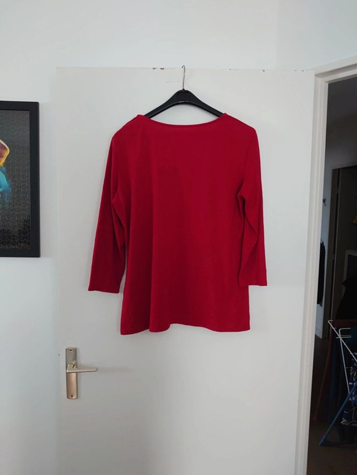 T shirt manches 3/4 thermolactyl avec un liseré de dentelle - photo numéro 3